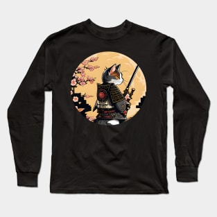 Japanese Cat Samurai Katana Catana - Love Cats Long Sleeve T-Shirt